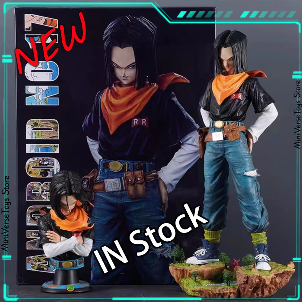 

29cm Anime Dragon Ball Figure Z Black Pearl Android 17 PVC Action Figures Collection Desk Decor Model Toys for Children Gifts