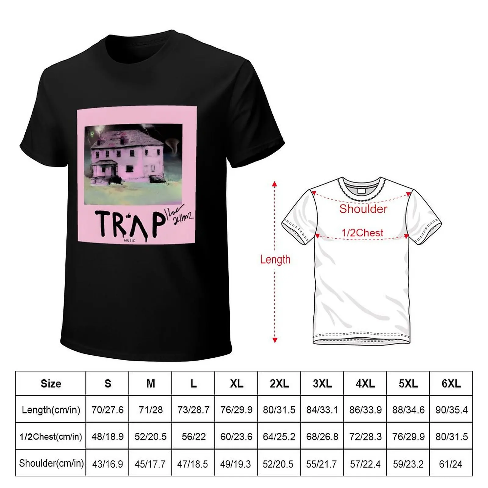 Pretty Girls Like Trap Music album pink House T-Shirt man t shirt luxury T-Shirt