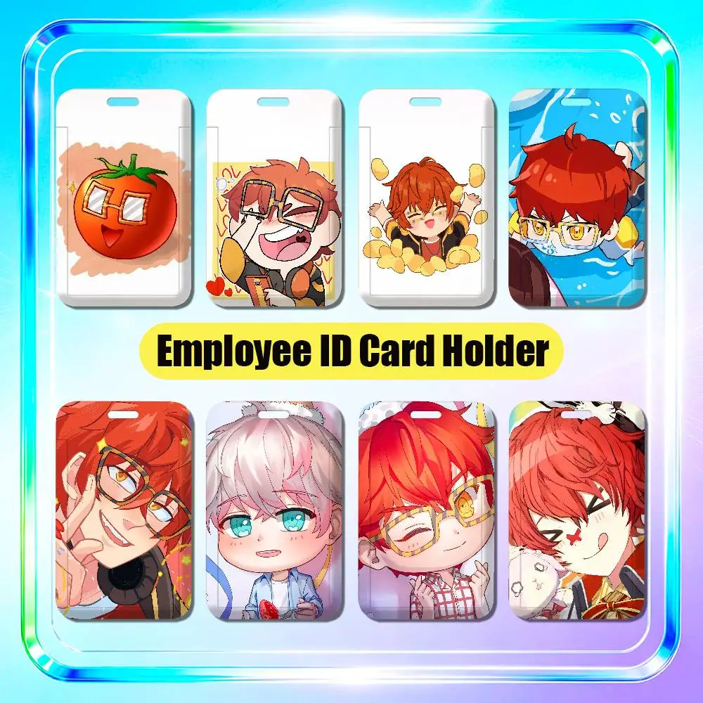 For Mystic Messenger 707 Employee ID Card Holder Office Badge Student Work Bank Credit Holders Hard Case Shell
