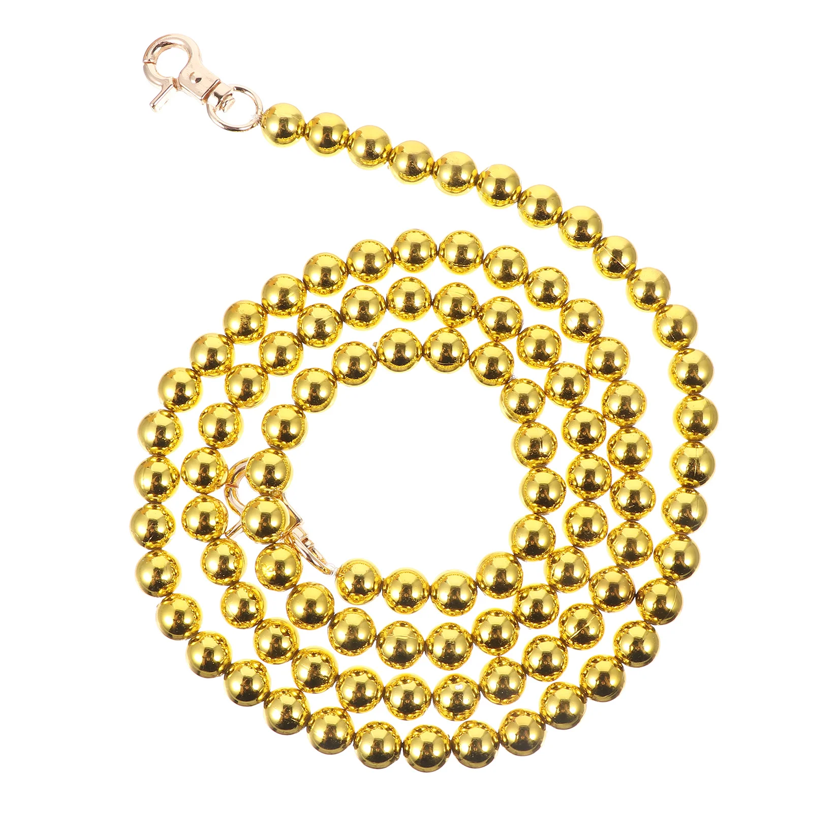 1 pçs alça de ombro de contas de ouro resistente saco alça de corrente leve elegante pendurado fivelas saco diy corrente decoração acessórios