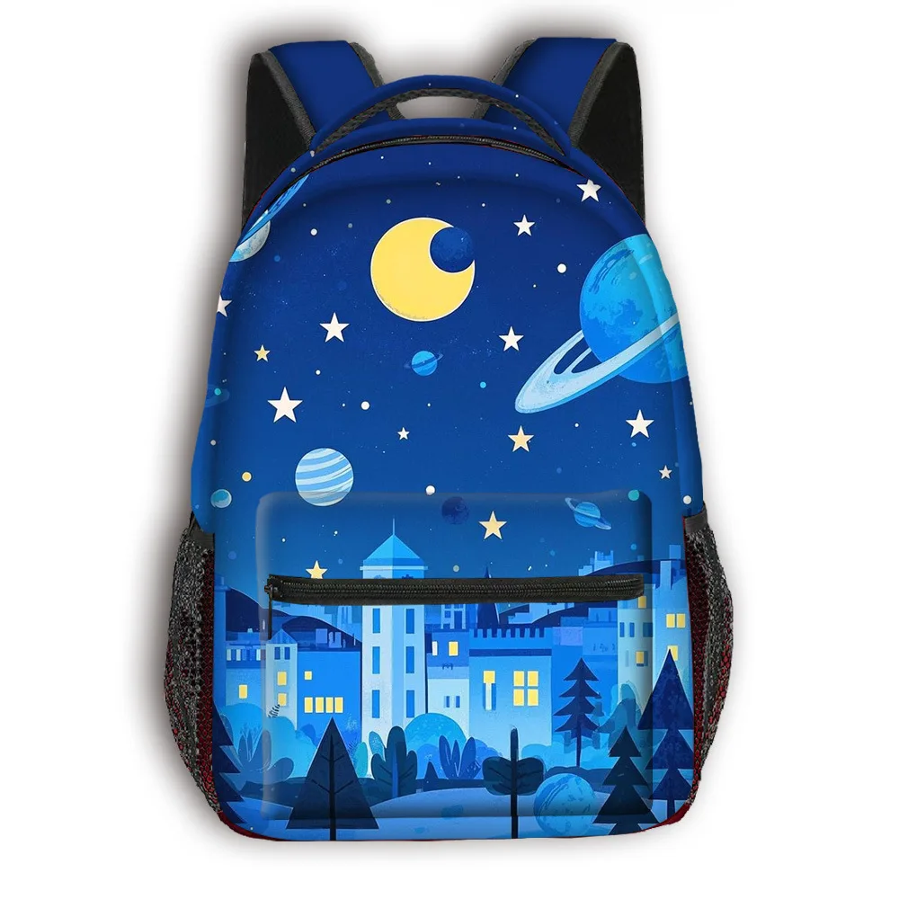 

Cartoon Popular Funny Space Starry Sky student Bookbag Notebook Backpacks 3D Print Oxford Waterproof Boys/Girls Travel Backpacks