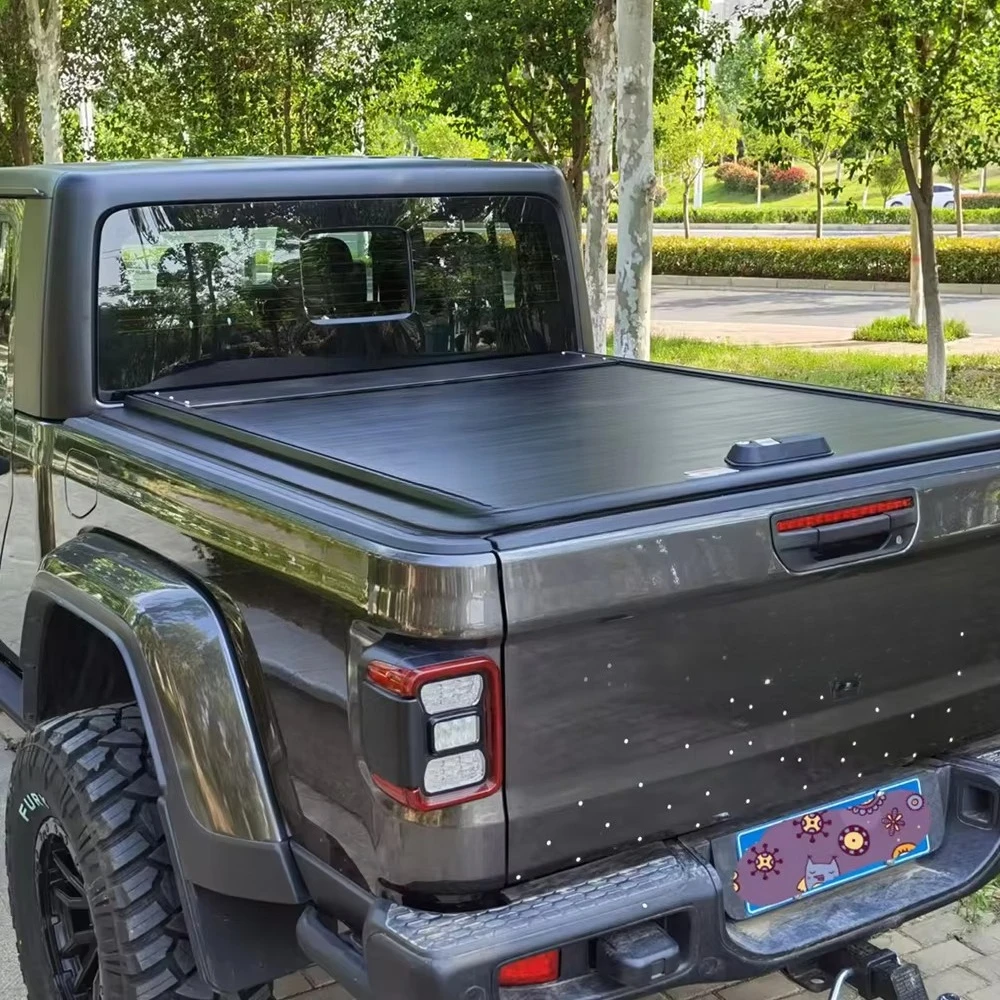 jeep Gladiator Trunk Rear Bed Offroad Waterproof Aluminum Roller Manual Roller Shutter Rolling up Tonneau Cover