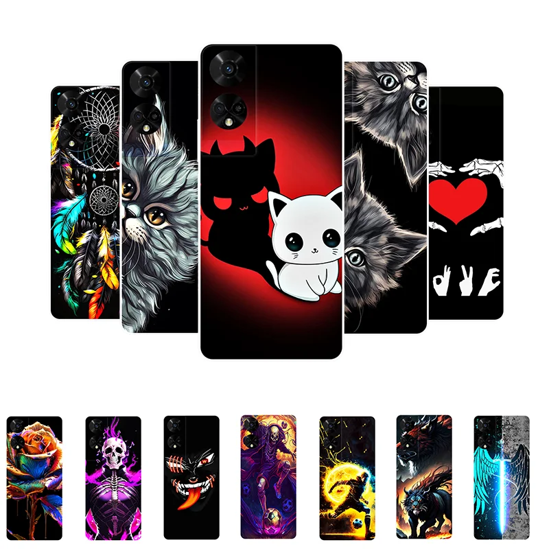 For TCL 50 5G Case T613K Funny Cute Silicone Soft Back Case for TCL 50 5G Cover TCL50 2024 Shockproof Bumper