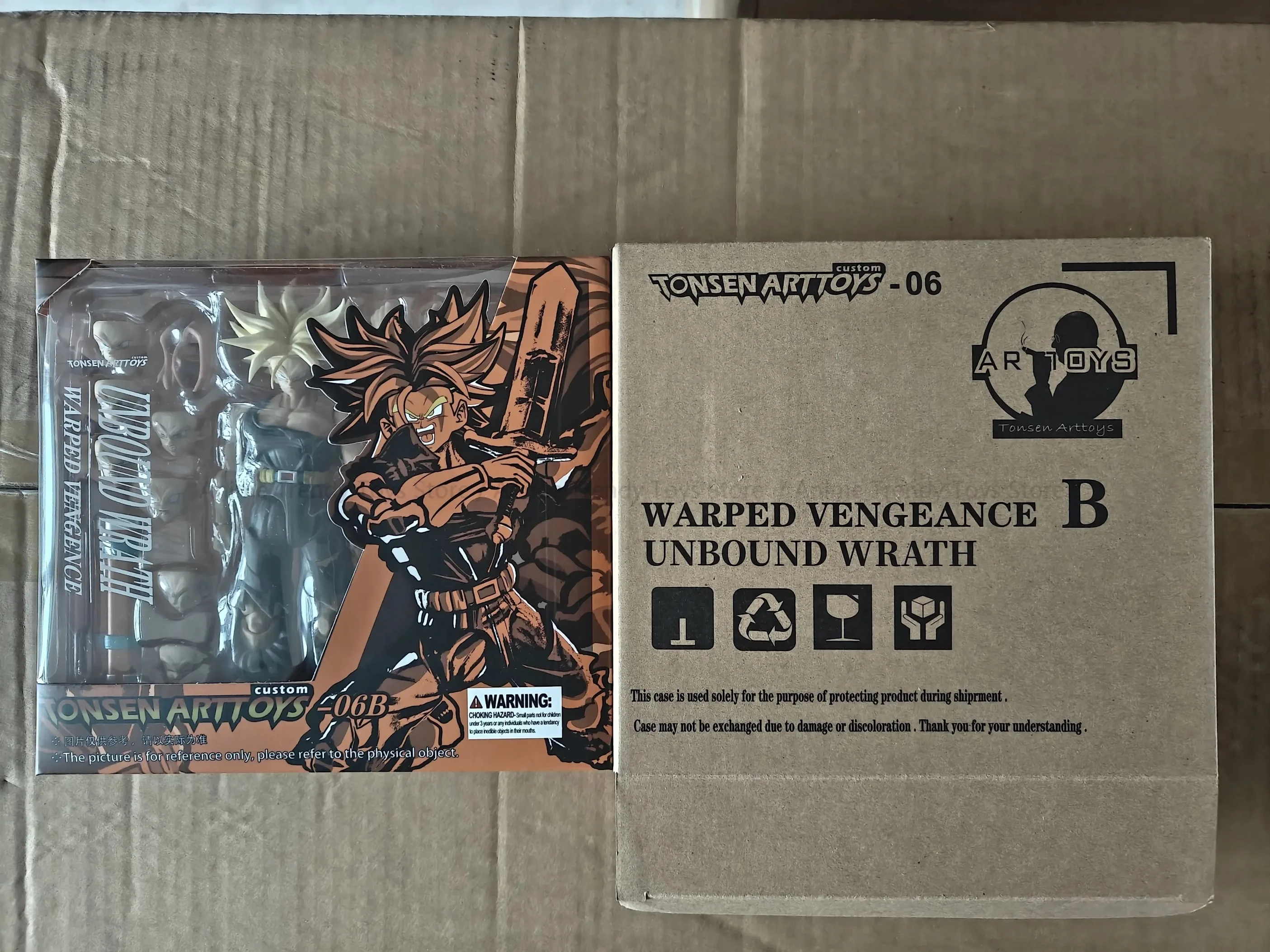 在庫オリジナル Tonsenarttoys トランクスアクションフィギュア Shf ロングヘアバトルダメージ可動超サイヤ人トランクスベジータカスタムホビー