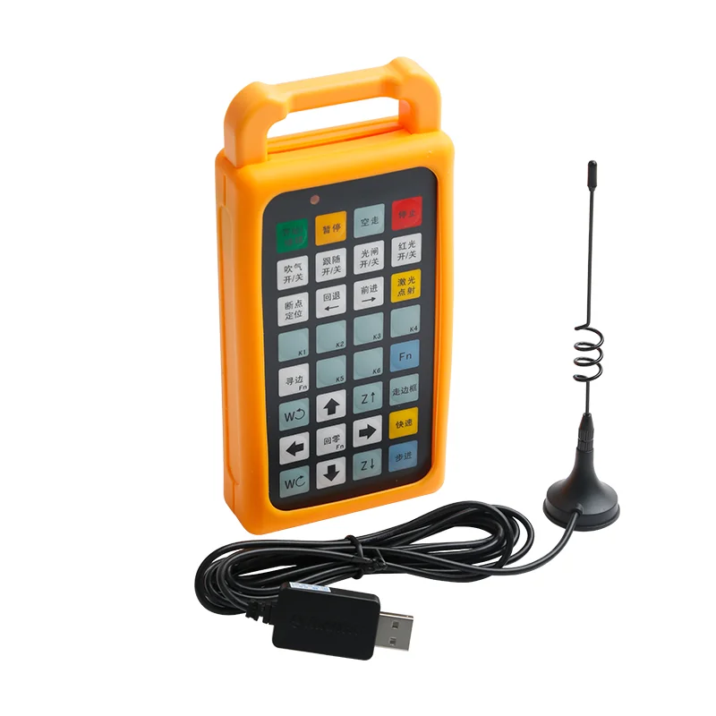 WKB V6 wireless control handle, Cypcut fiber optic cutting control system, laser cutting machine control handle