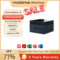 MOREFINE M6S Mini Pc Intel 12th Gen CPU N100 12G LPDDR5 512GB Window11PRO Gaming Computer 4K@60Hz HDMI Gaming Pc Mini Pc gaming