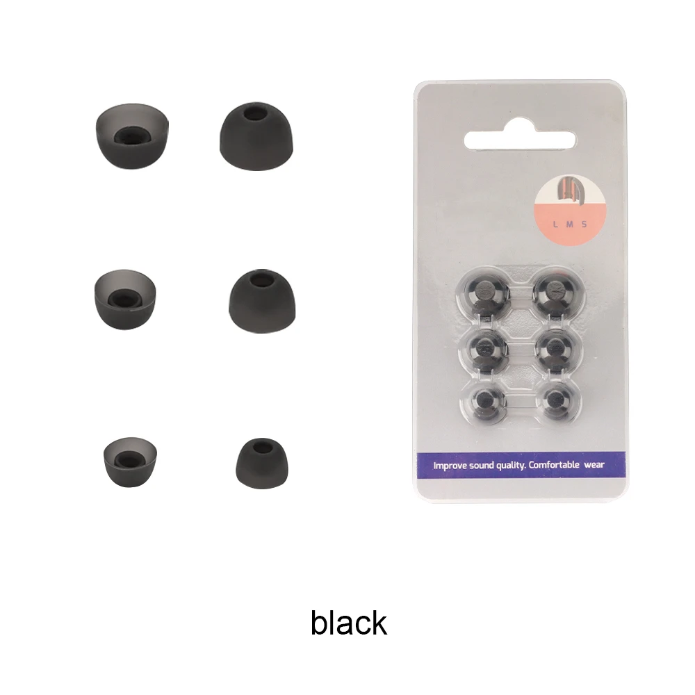 3pairs Earcaps For Jabra Elite 8 Active Ear Pads Cushion Earphones Silicone Case Covers Earbuds Eartips