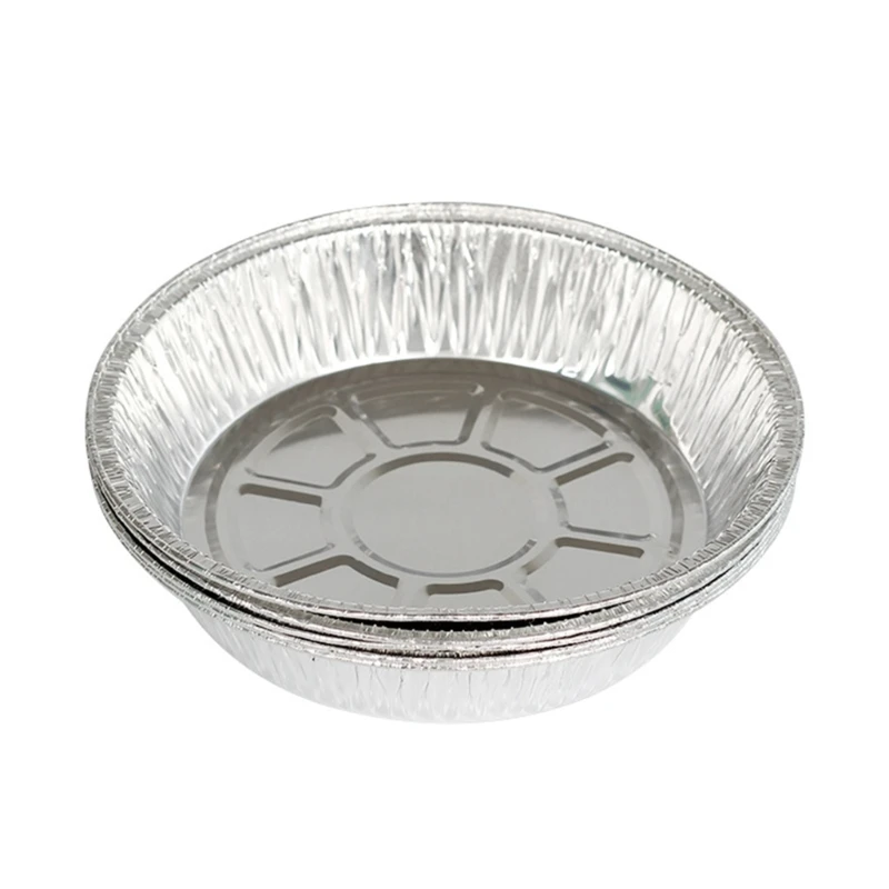 Moldes para tartas desechables papel aluminio, 10 Uds., para tartas, tartas frutas y Quiches, recién llegados