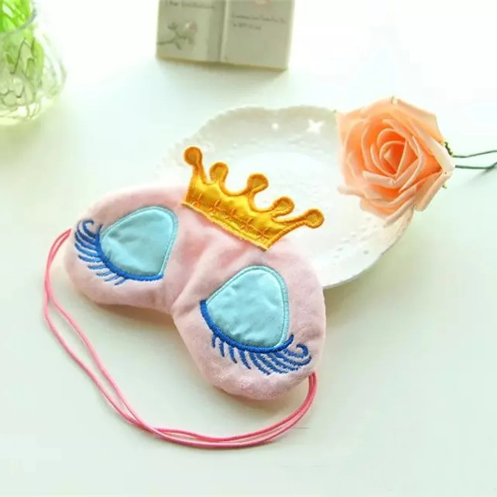 

Cartoon Eye Sleeping Mask Elastic Strap Adjustable Dark For Adults Travel Nap Home Use Pink Sleeping Eye Mask