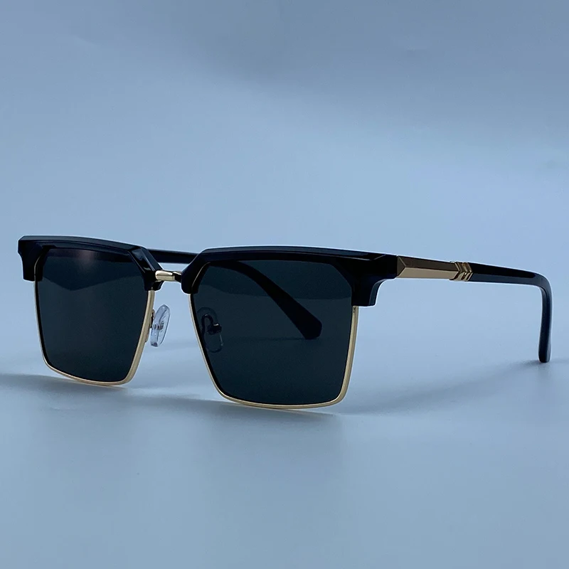 2026 Luxuriöse Übergroße Quadratische Sonnenbrille für Herren Y2K Punk Designer Futuristische Vintage Outdoor-Sonnenbrille für Männer Fahrbrille Eyewear – Detail 11