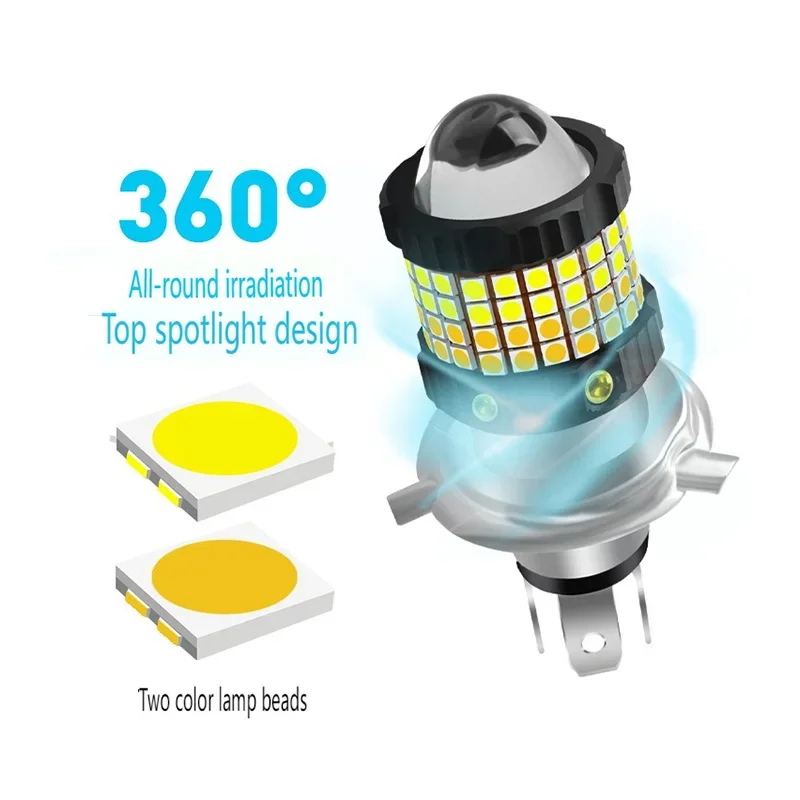 

High Performance LED Headlight Bulbs - CSP Chip, 360° Illumination, H4 H6 BA20D P15D Bulb Type