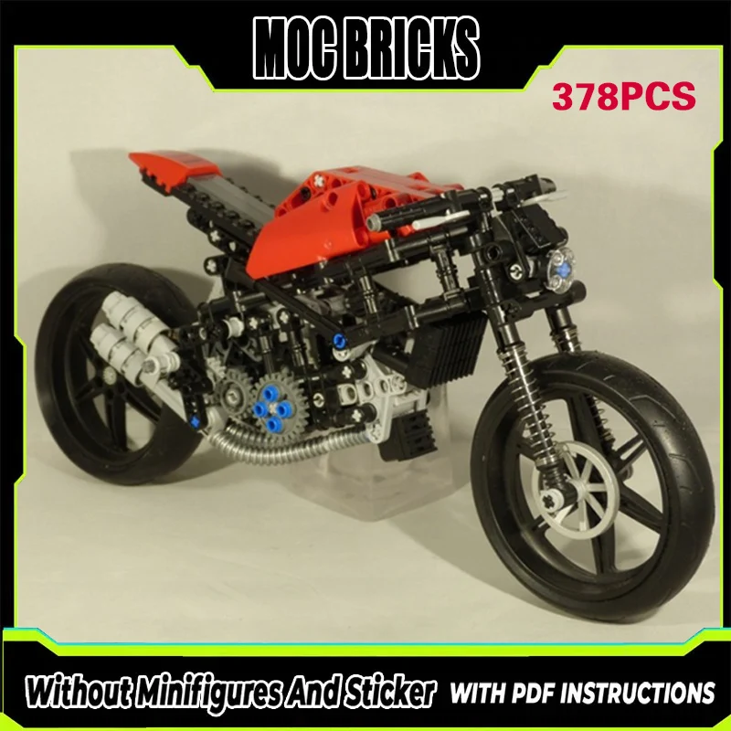 

Конструктор City Car Model MOC: Тяжелый уличный мотоцикл из 1200 деталей. Модульная технология. Подарки. Набор для сборки. Детские игрушки.