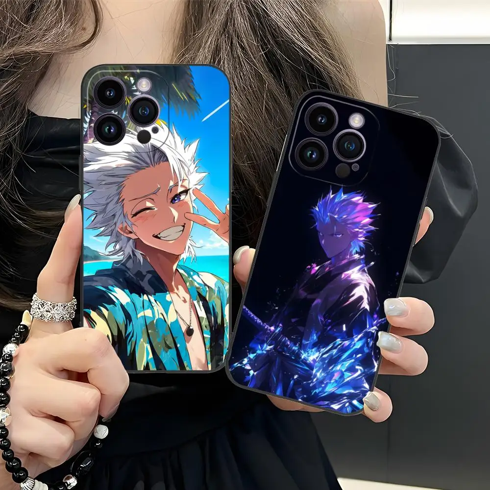 Funda de teléfono móvil Toshiro Bleach para iPhone 16 15 14 13 12 11 X XR XS 8 7 Pro Max Plus Mini impresión en Color funda bonita de lujo