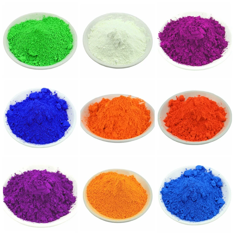 Mixed 5 Color/Set Neon Nail Coating Fluorescent Powder Phosphor Pigment for Nail Polish&Painting&Printing DIY Cosmetics Dye