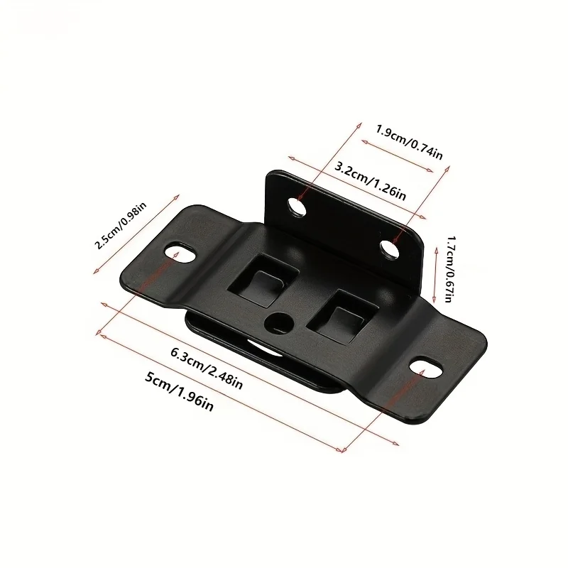 4 Pairs Metal Fixing Buckles, 2-in-1 Insert Furniture Board L-Shaped 90° Connector Bracket Hardware, Easy to Install for Home