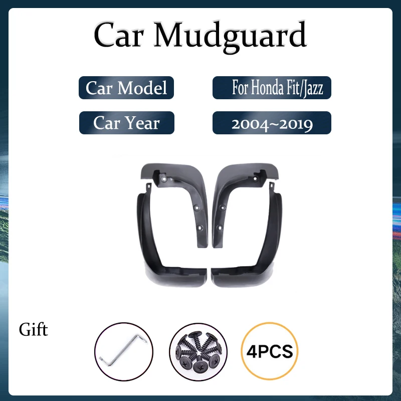 Car Mudguards For Honda Jazz Fit GD GE GK 2004~2019 Antifreeze Fender Splash Guards Mudflas Stylings Baffle Mud Auto Accessories