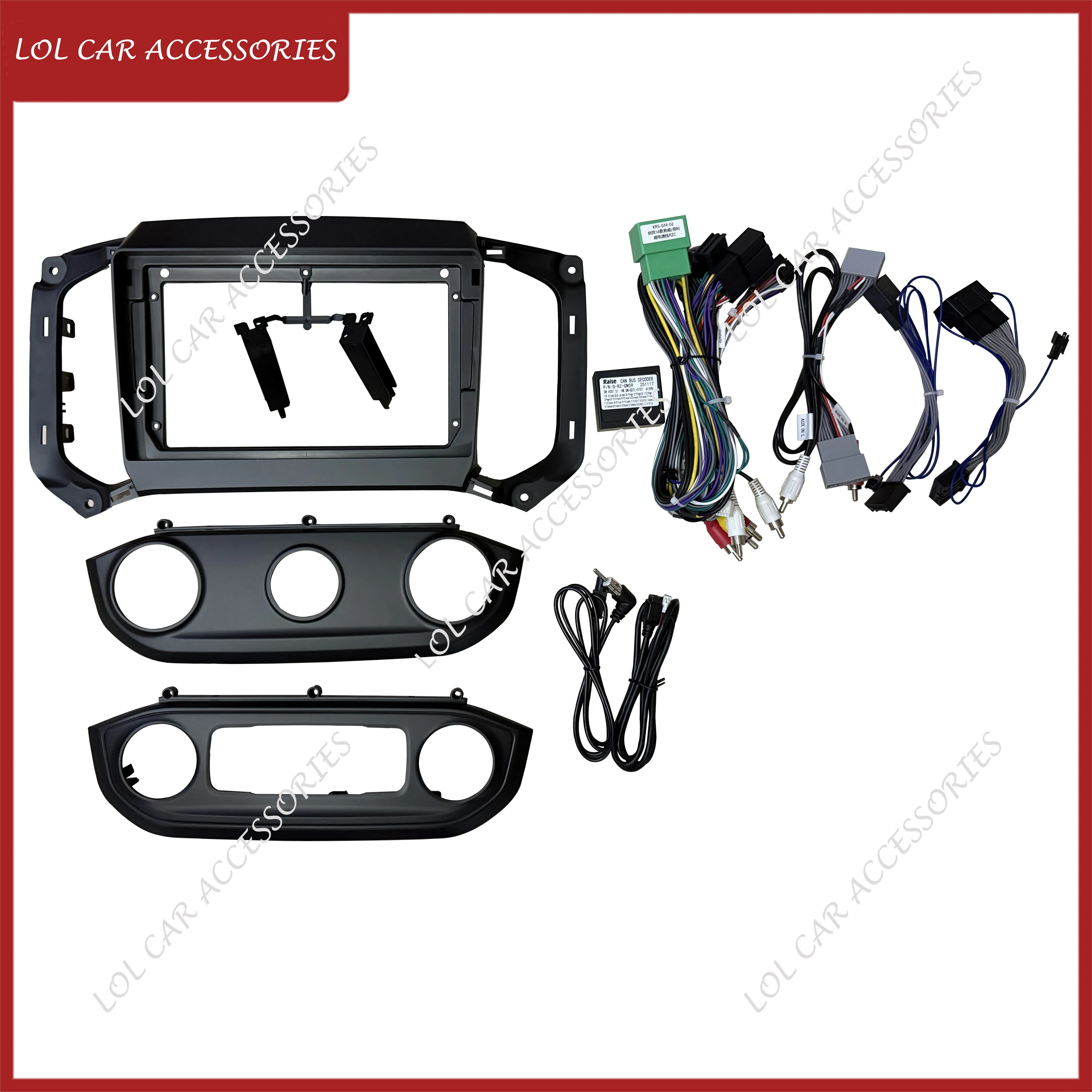 For CHEVROLET S10 Colorado Trailblazer ISUZU D-MAX MU-XS Car Stereo Radio Android MP5 Player Fascia Panel Frame 2 Din Dash Cover