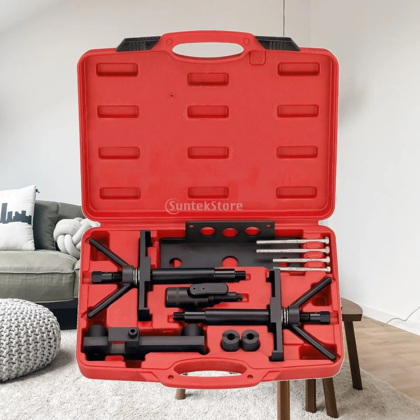 Engine Timing Tool Kit with Case Locking Engine Timing Tool Kit Tools Turbo Portable for Mechanics, Auto Repair Shop, Garage