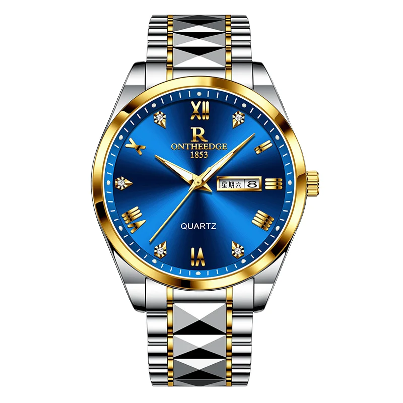 

2024 Men's Fashion Formal Business Commercial Non Mechanical Waterproof Luminous Quartz Watch