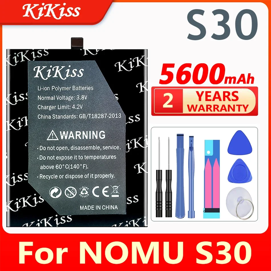 

Аккумулятор KiKiss 5600 мАч S30 для смартфона NOMU S30 S 30, аккумулятор большой емкости для телефона, аккумулятор + инструменты в подарок