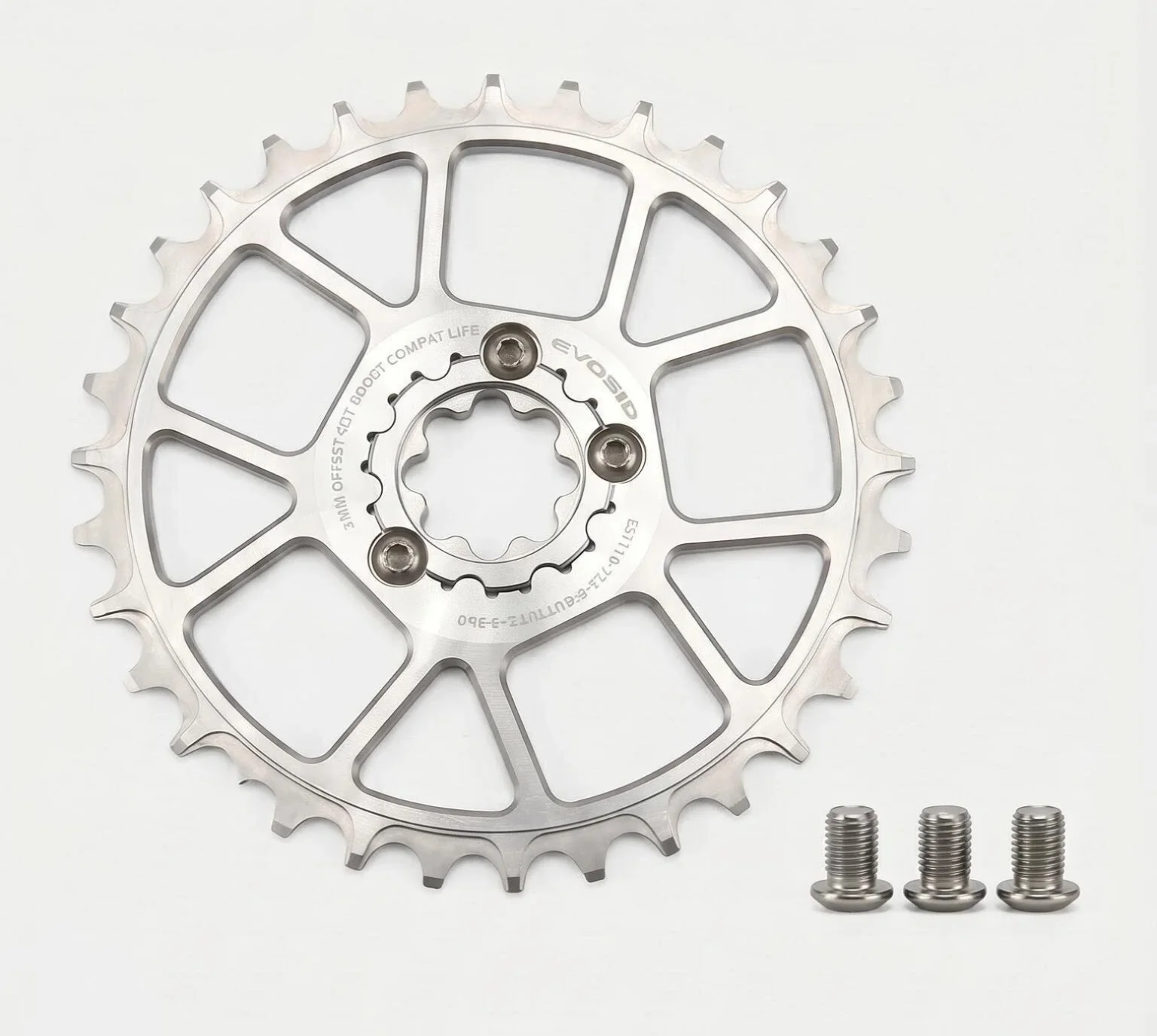 EVOSID 160mm MTB Kurbelgarnitur Hohlintegriert 12-fach Kurbel 165mm 170mm Narrow Wide Bike MTB 32/34/36/38T Kettenblatt mit Tretlager – Detail 10
