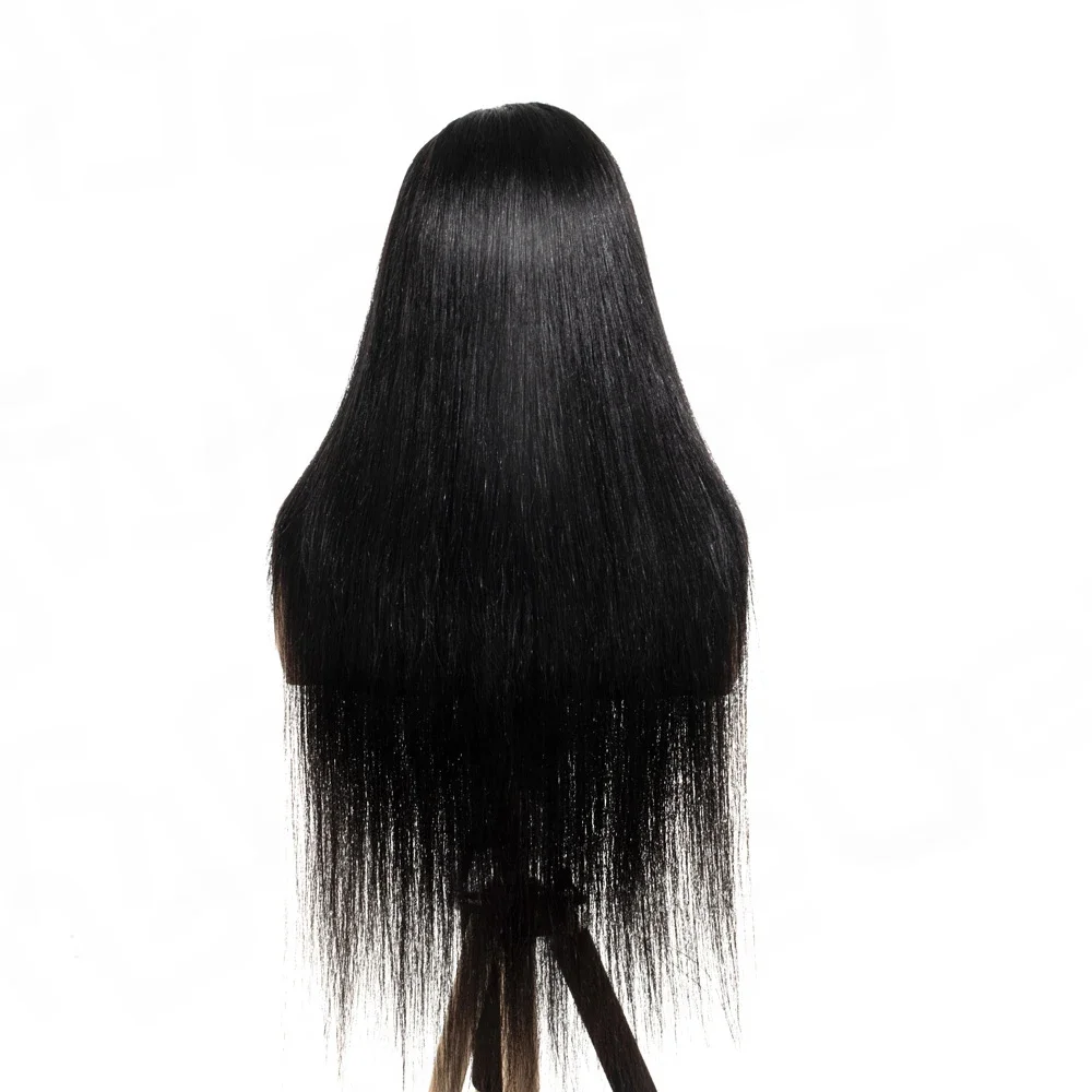 Sophia-Perruque de cheveux humains droite pour femmes noires, dentelle Full HD 360, perruques de fermeture avant HD 13x6, 5x5, sans colle, prête à porter