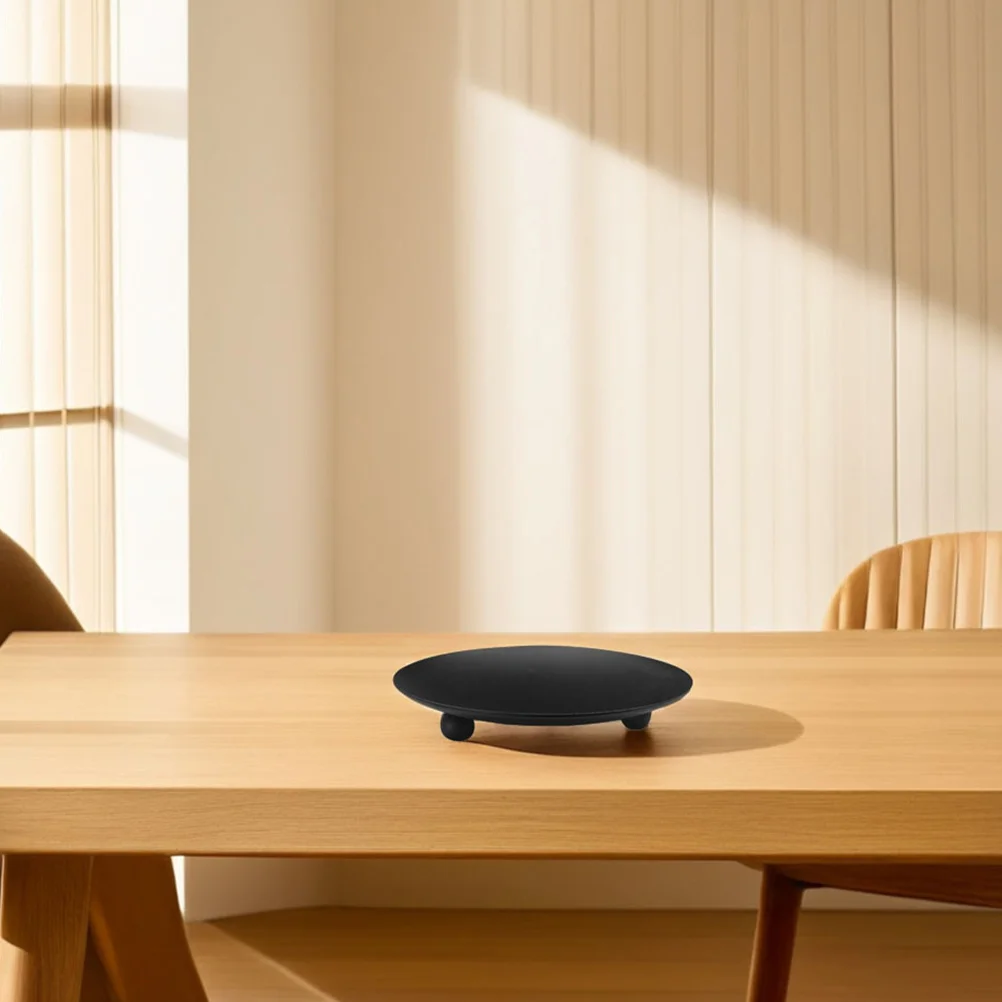 6 قطع من حوامل الحديد باللون الأسود العتيق، صواني ديكور رومانسية لسطح الطاولة لحفلات الزفاف وعيد الميلاد وعيد الشكر