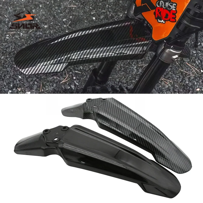 SNOR Lightweight Carbon Fiber Front Fender For SurRon Light Bee Dirt Bike Bee Style Mudguard Modification Accessory