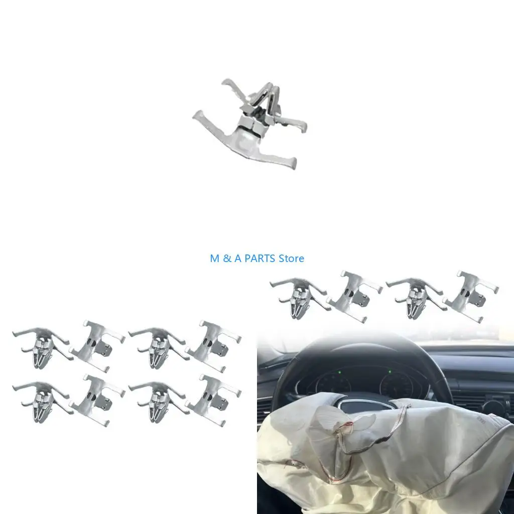 U1JF Quick Install Air Bag Trim Clips Metal Fasteners Tool Less Fixing Enhanced Stability Suitable For Vehicle Interior Panel