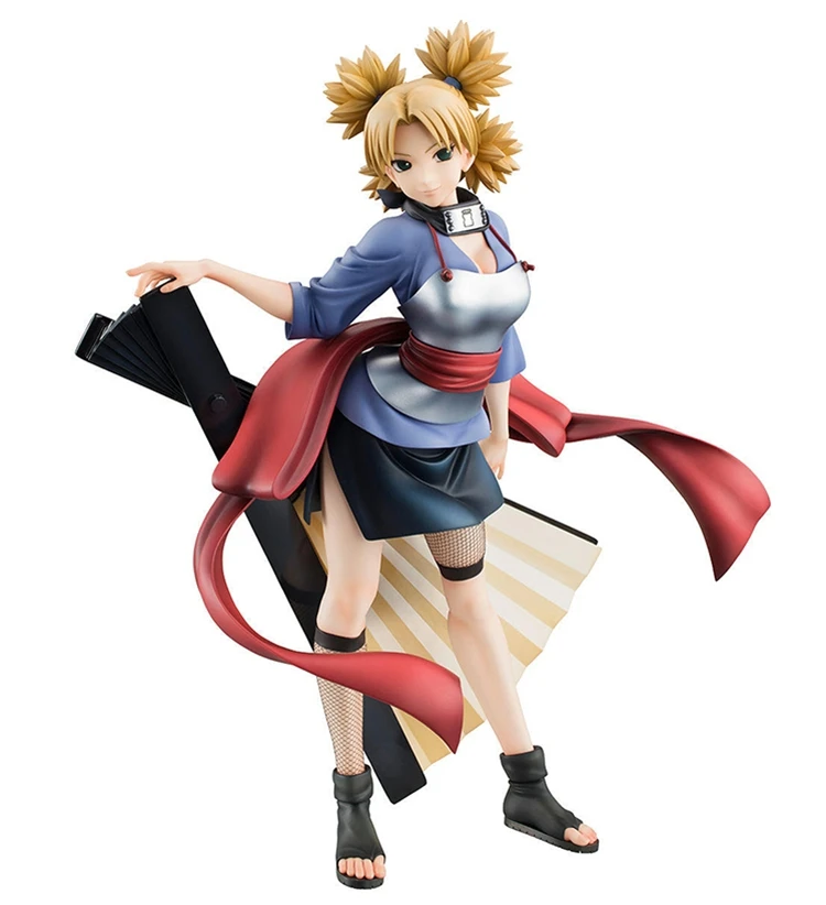 In Stock Original Naruto Nara Temari Anime Figure Original Genuine Megahouse G·e·m Collection Model Boxed Figure Toys Xmas Gift