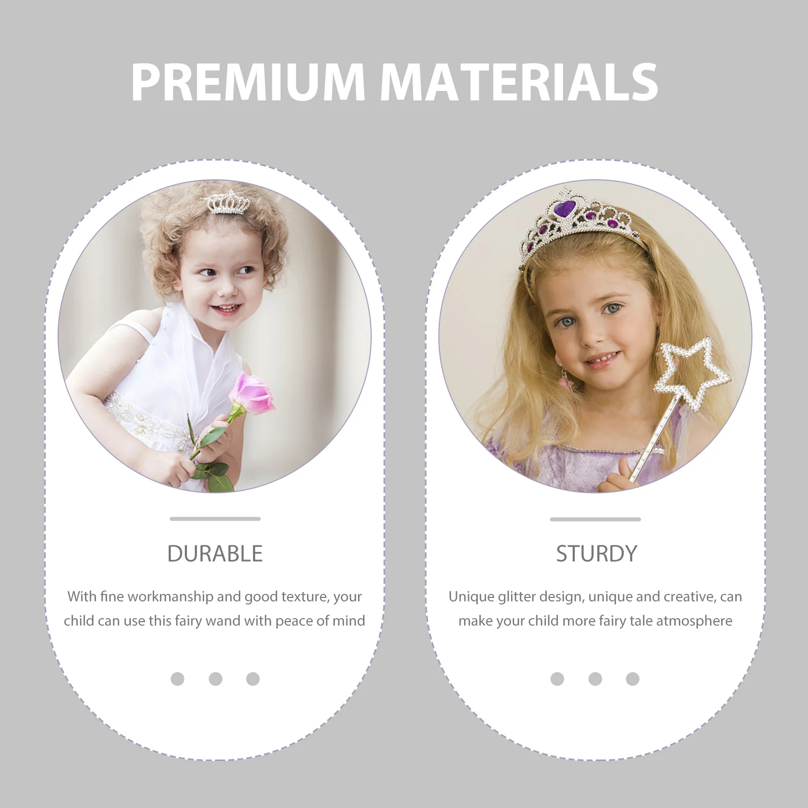 

10 Pcs Glitter Crown Stick Wands Fairy Sticks for Party Plastic Play Stage Performance Girl Dance