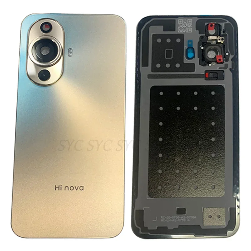 Rear Door Battery Cover Housing Case For Huawei Hi Nova 11 Back Cover with Camera Frame Lens Logo Repair Parts