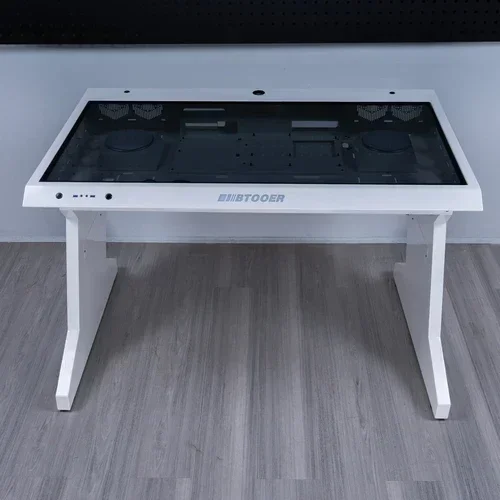 Computer Case Integrated High-End Cool Special-Shaped Game Tables Built-in Fully Transparent Large Case Computer Desk
