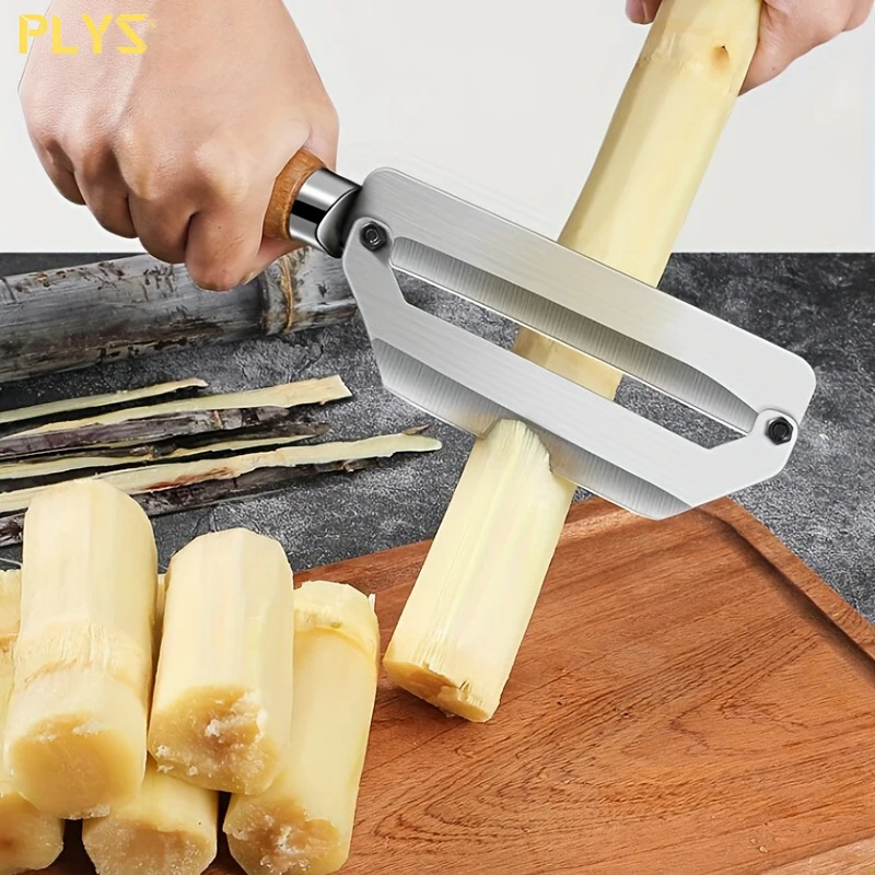 PLYS - Sugarcane Peeler Knife Fruit Pineapple Peeler Cane Knife Multi-purpose Fruit Paring Knife