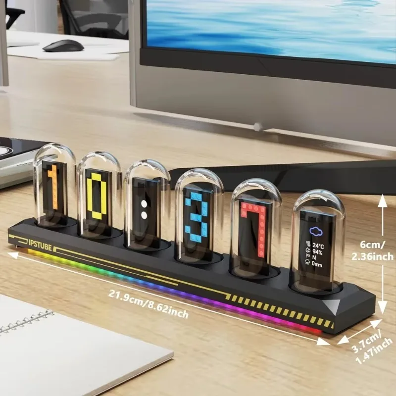 Wireless Analog Desktop Decoration Electronic sports Games Gifts Color Screen DIY Light Emitting Diode Digital Tube