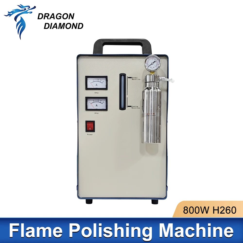 800W 220V Acrylic Flame Polishing Machine H260 Plexiglass Acrylic Electrolysis Water Welding Machine Hydrogen Oxygen Generator