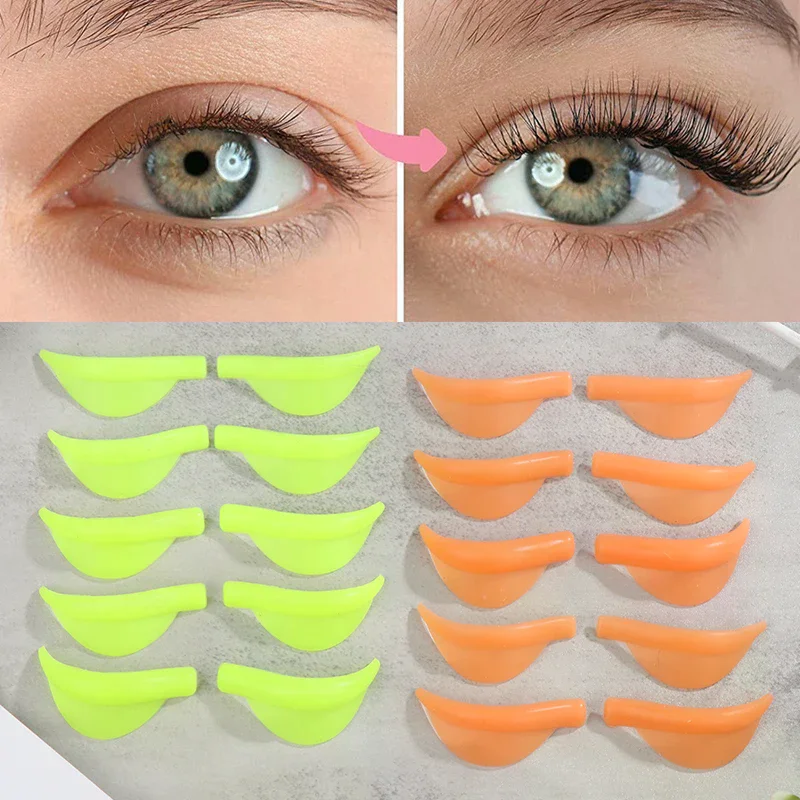 5 Paare/paket Silikon Wimpern Dauerwelle Pad Recycling Wimpern Stangen Schild Heben 3D Wimpern Curler Applikator Make-Up-Tools