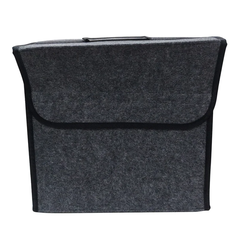 Auto grey medium size car felt storage box car storage bag enlarged and thickened soft felt storage box household storage box 2