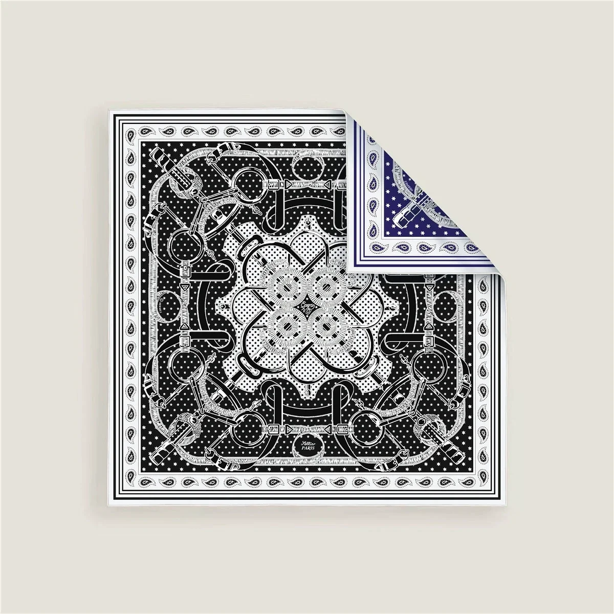 2025 New Female Head Wraps Bandana Two-sided Shawl Square Scarf For Women Twill Print Headband Foulard Hijab Beach Neckerchief