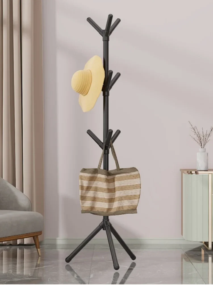 Household Tree-style Coat Hanger Freestanding Multi Hook Rack Mobile Storage for Hall & Living Room