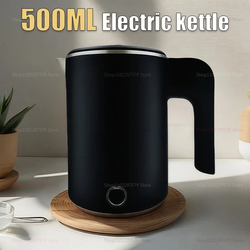 

Portable Electric Kettle 304 Stainless Steel Inner Liner Automatic Hot Water Boiler for Home Office Travel Camping and Daily Use