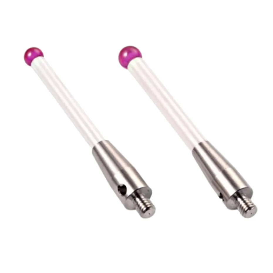 M4 three coordinate probe measuring needle CNC online measuring head ruby probe carbon fiber ceramic measuring rod