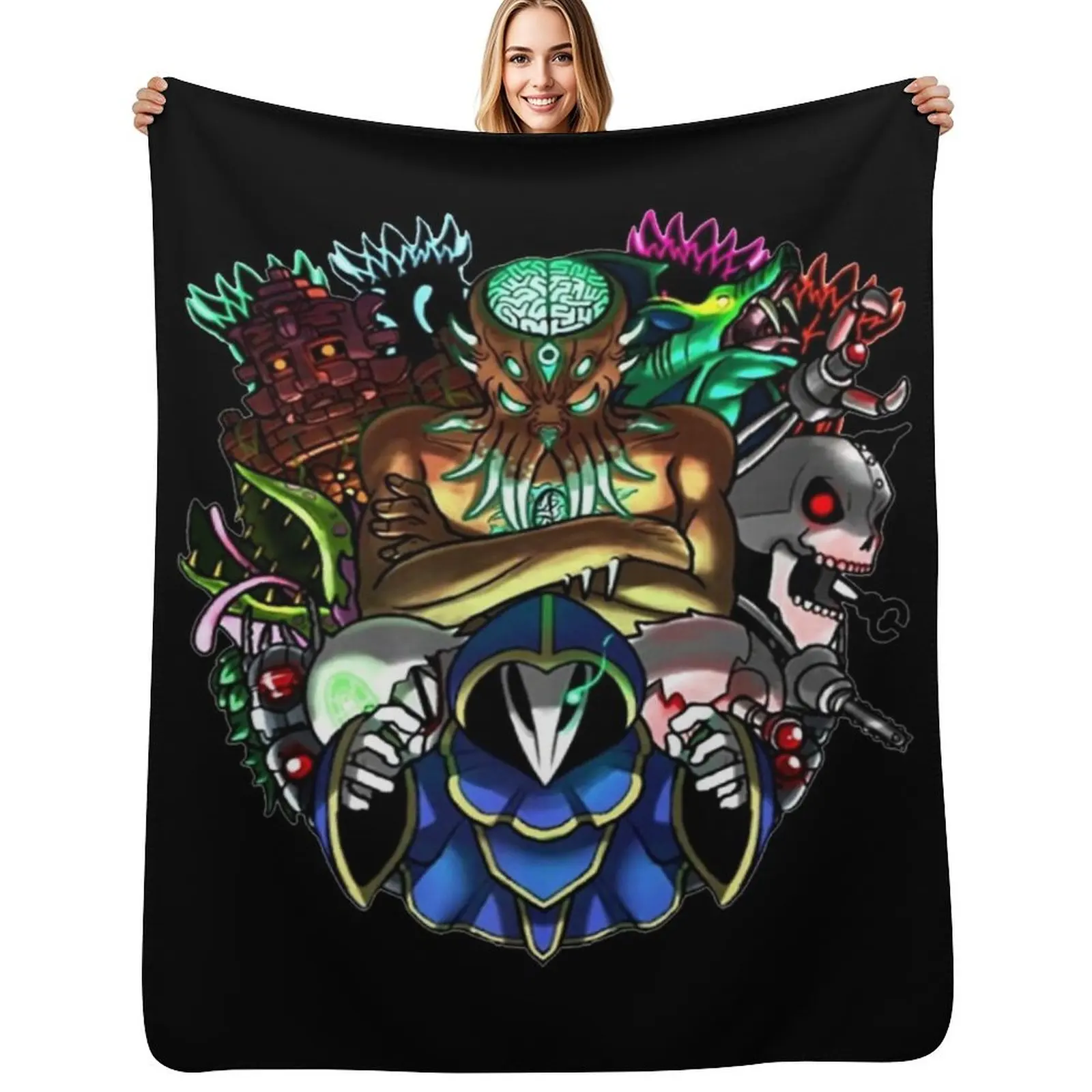 Terraria Game Funny Design Throw Blanket Extra Large Throw Thin Moving heavy to sleep sofa bed cosplay anime Blankets