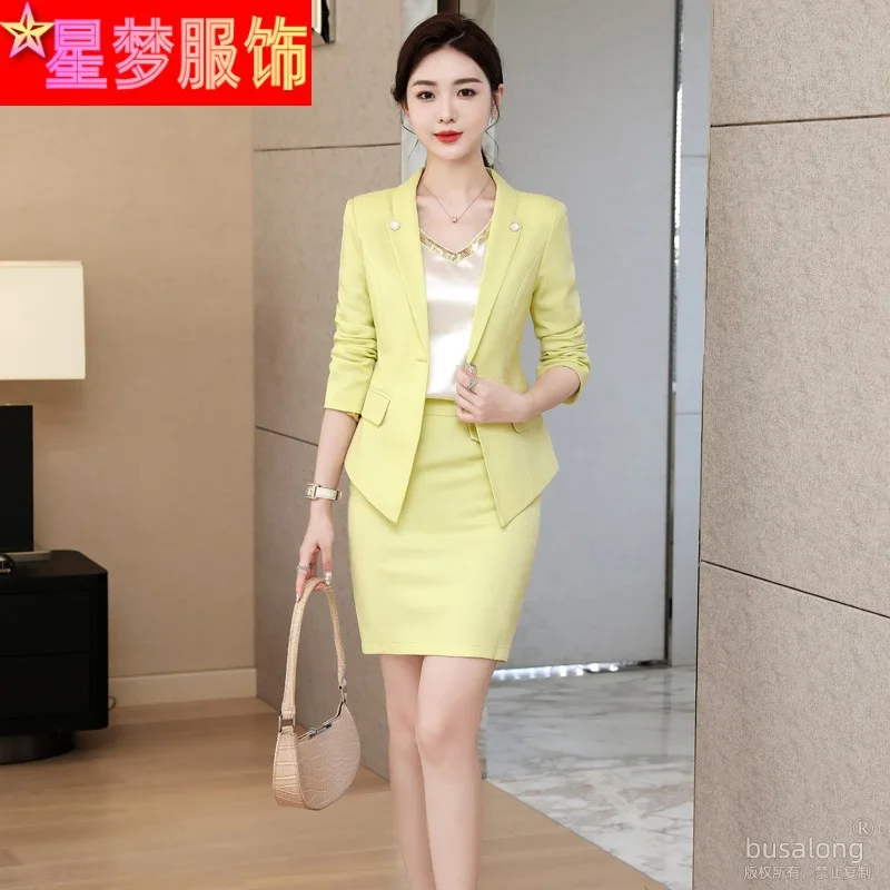 2023 Spring and Autumn Purple Suit Women\'s Elegant Formal Clothes Business Office Business Wear Overalls Temperament Casual Wear