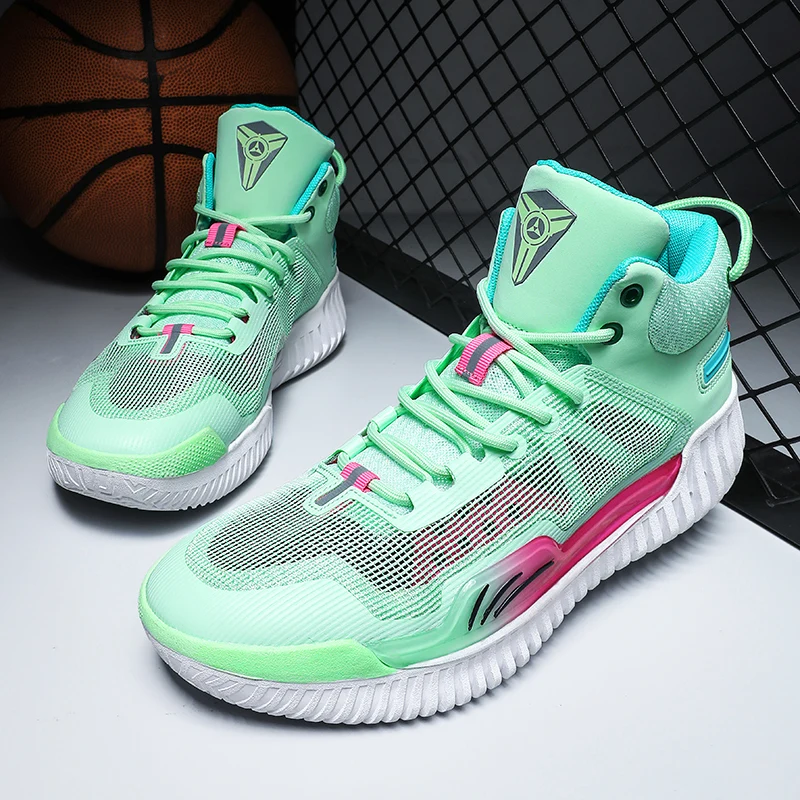 

Professional Basketball Shoes Men Women White Sport Shoes Boy Hard-Wearing Basketball Training Shoe Unisex Outdoor Sneakers