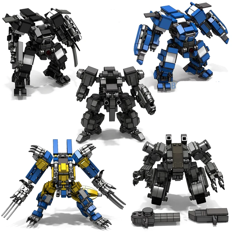 Mech Warrior Building Blocks Children's Toys Robot Doll Action Figure Soilder Model Anime Figure Kids Construction Toy