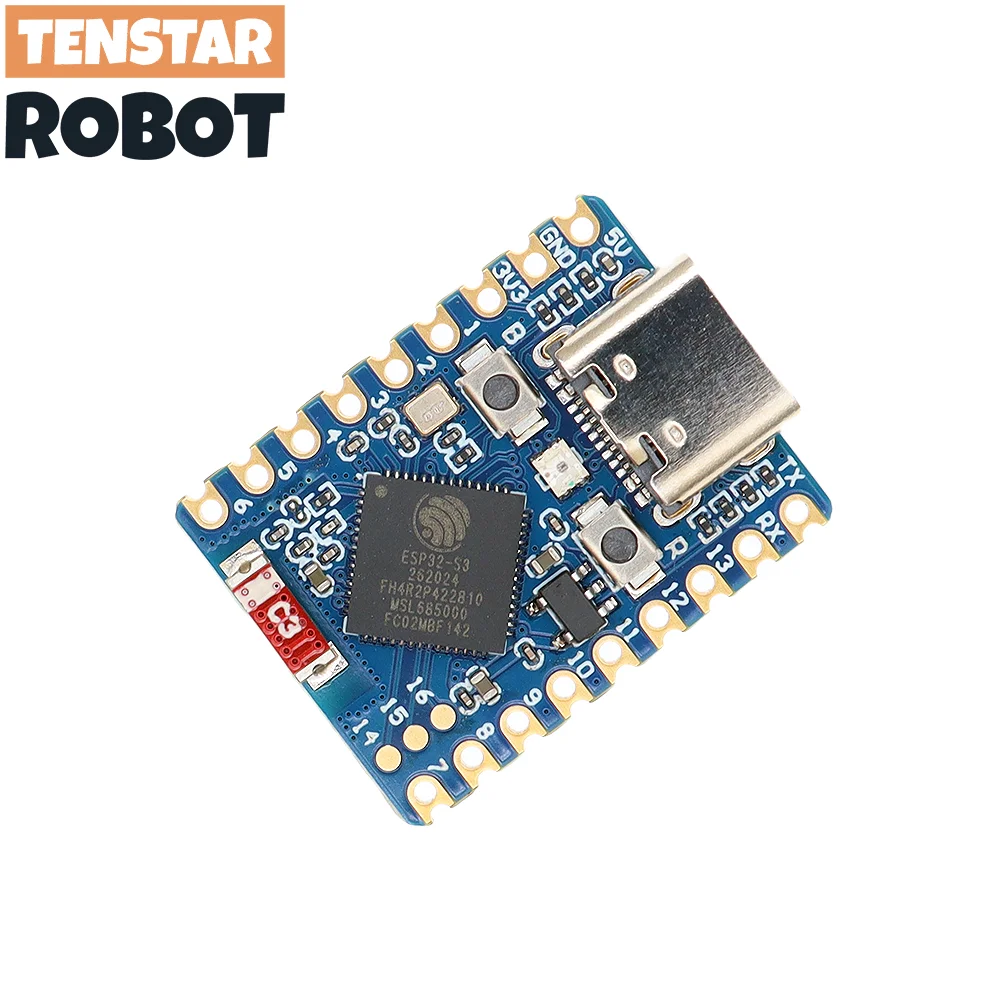 TENSTAR 2pcs ESP32-S3-Zero Mini Development Board WiFi Bluetooth Ultra-small Size ESP32 S3 ESP 32 ESP32 S3