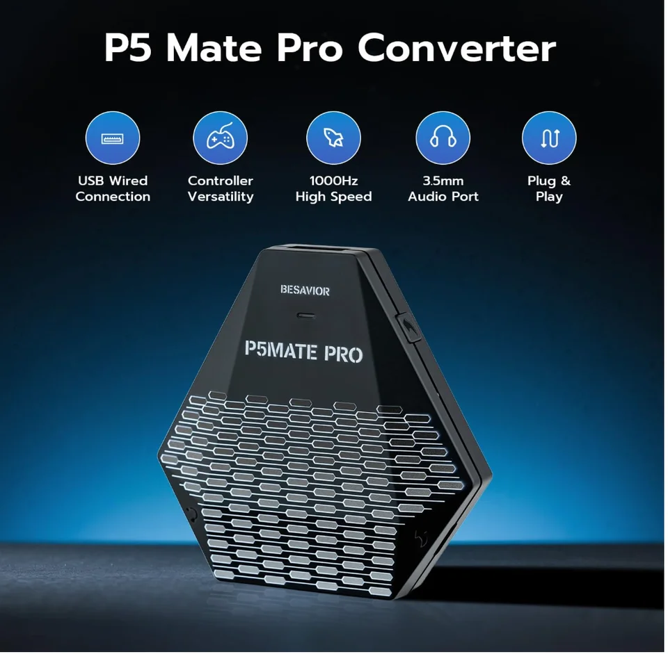 Besavior P5Mate Pro Converter Adapter Emulator,supports PS5&PS5