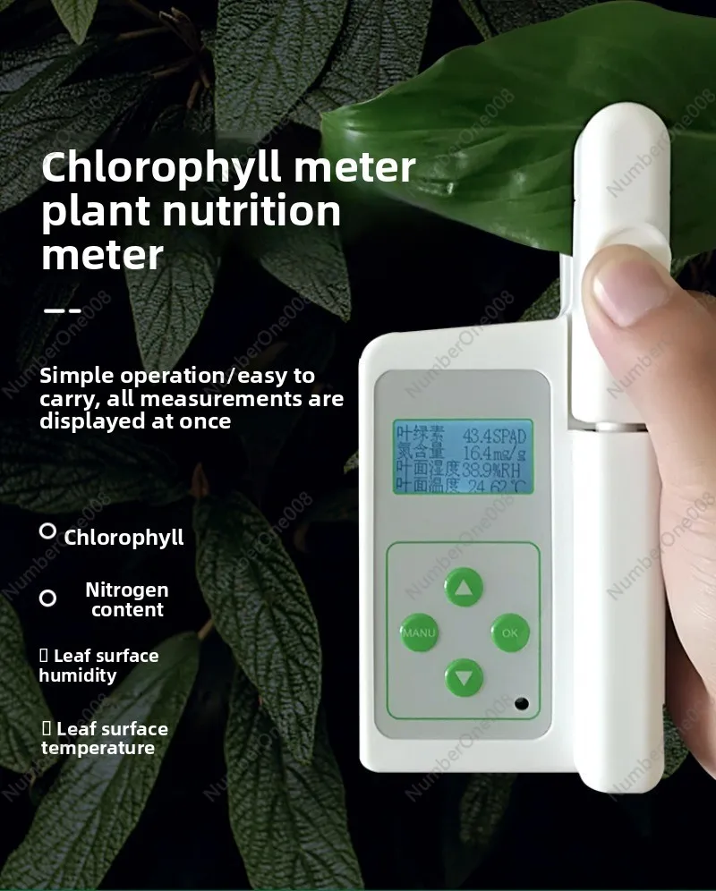 الكلوروفيل متر فاحص كاشف التغذية النباتية ورقة غير المدمرة محتوى النيتروجين أداة قياس الكلوروفيل متر