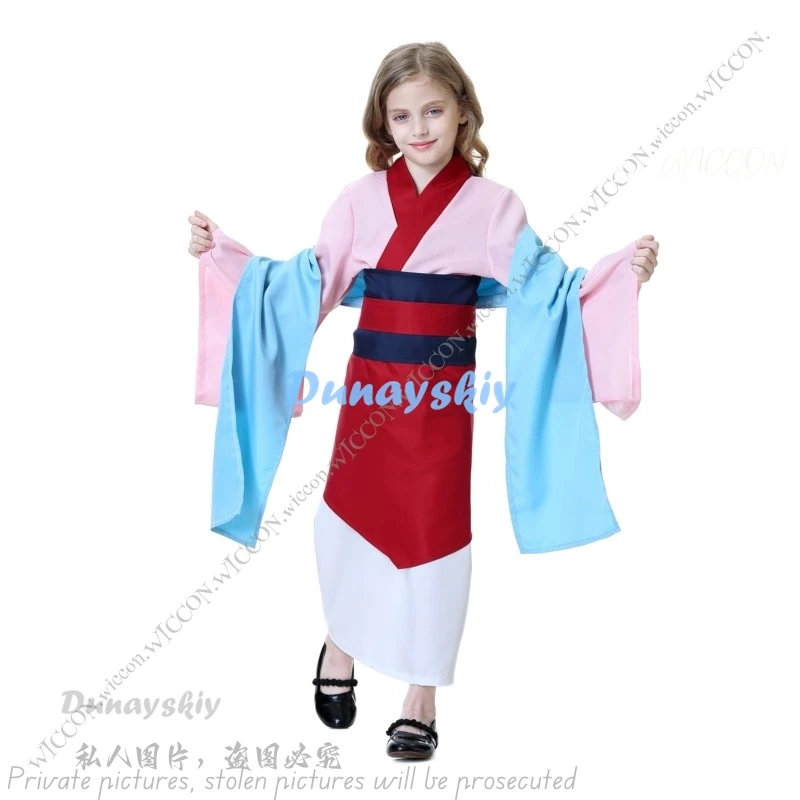 Pink Princess Cosplay Stage Costume Hua Mulan Ancient Han Costume Cosplay Halloween Costume Masquerade Christmas Cartoon Kawaii